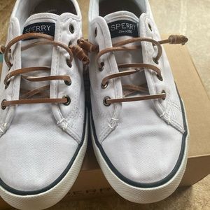 SPERRY Womens Ivory Seacoast Topsider Boat shoes 9.5